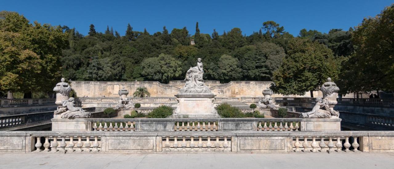 "Le Paisible" Clim Et Jardin En Centre Ville Nîmes Exterior foto